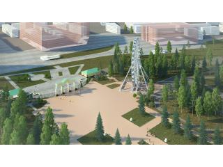 Аттракцион "Панорамное колесо обозрения". Эскизное предложение.