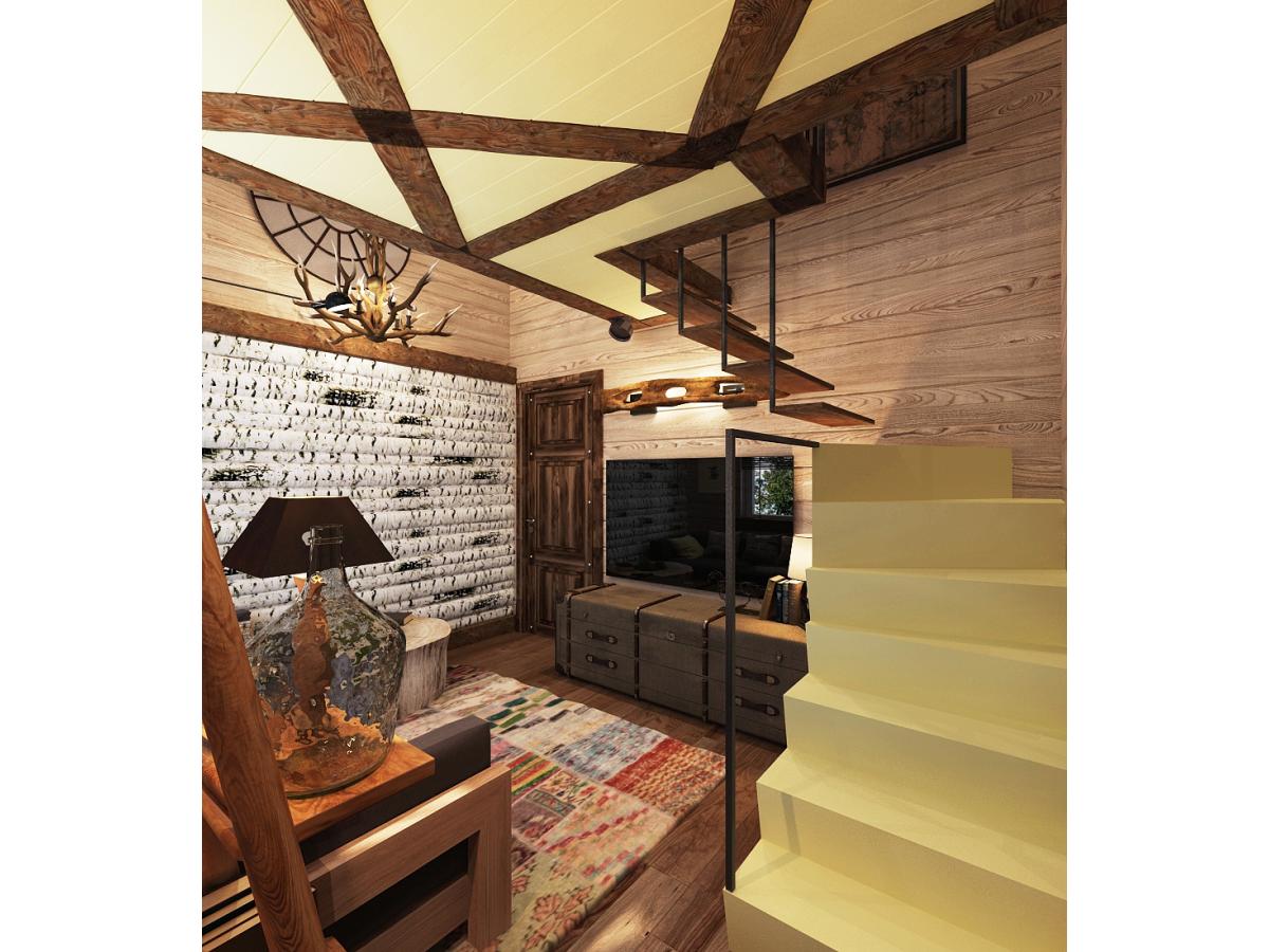 Дизайн-проект интерьера жилого дома Малый Исток барн 6